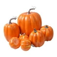 thumbnail image 2 of 7Pcs Artificial Pumpkin Ornament DIY Home Decor for Fireplace Kitchen, 2 of 8