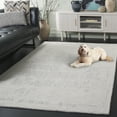thumbnail image 3 of SAFAVIEH Ebony Madelyn Distressed Wool Area Rug, Ivory/Gray, 6' x 6' Square, 3 of 11