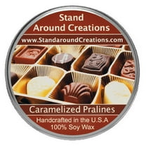 CARAMELIZED PRALINES TUREEN 8-OZ. ALL NATURAL SOY CANDLE