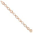 thumbnail image 3 of FJC Finejewelers 10 kt Rose Gold Links Polished Link Bracelet 7.5 Inches, 3 of 6