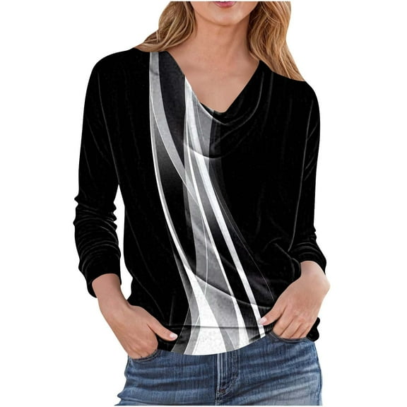 Women's Shirts Long Sleeve Women's Tops Pullover Oversized Tee Shirts for Women Plus My Items