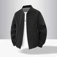 thumbnail image 4 of Agkizg Men's Fall Winter Jackets, Solid Lightweight Zip Up Jacket Long Sleeve Casual Outerwear with Zipper Side Pockets, 4 of 6