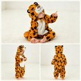 thumbnail image 5 of YunPes Toddler Kids Animal Onesie Cute 3D Hood Soft Flannel Long Sleeve Jumpsuit Zipper Closured Fall Winter Warm Cozy Loungewear, 5 of 5
