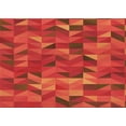 thumbnail image 1 of Ahgly Company Machine Washable Indoor Rectangle Transitional Grapefruit Red Area Rugs, 8' x 12', 1 of 7