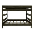 thumbnail image 4 of Plank+Beam Solid Wood Farmhouse Queen over Queen Bunk Bed Bed for Adults, Barnwood Brown, 4 of 7