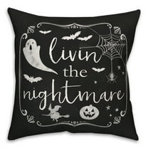 Creative Products Livin The Nightmare 18 x 18 Spun Poly Pillow