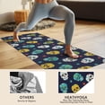 thumbnail image 4 of Navy Colorful Skull Pattern Hot Yoga Mat Towel Non Slip for Hot Yoga - Quick-Drying Yoga Mat Cover with 4 Corner Pockets with Travel Bag - Hot Yoga Towel Non Slip Grip Moisture Wicking Sweat 70"x26", 4 of 6