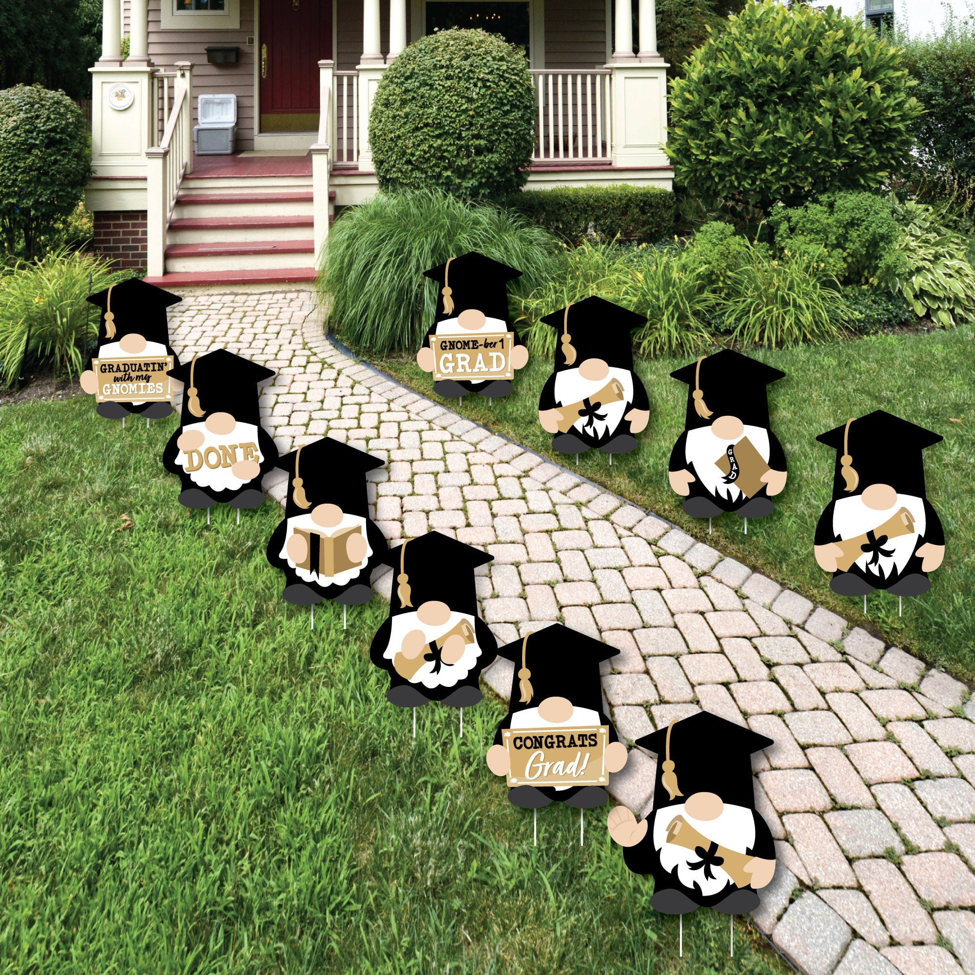 Big Dot of Happiness Hello College Graduation Lawn Decorations - 10 Piece -  Walmart.com, image size:2000x2000