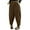 Brown, variant on HXWCHs Plus Size Mom Jeans Women's Corduroy Harem Pants Loose Fit Straight Leg Casual Trousers Sporty Joggers for Autumn Winter Comfort XXXL/5 Black