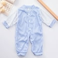 thumbnail image 4 of YDFCWX Baby Girl Clothes Shower Gift Set 8pcs Girl Boy Clothes 0-3 Months Baby Outfits Pants Gifts Layette Set for 0-3 Months,Blue, 4 of 5