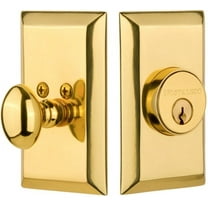 Nostalgic Warehouse Stustu_1Cyl_234_Na Studio Solid Brass Single Cylinder Deadbolt - Brass