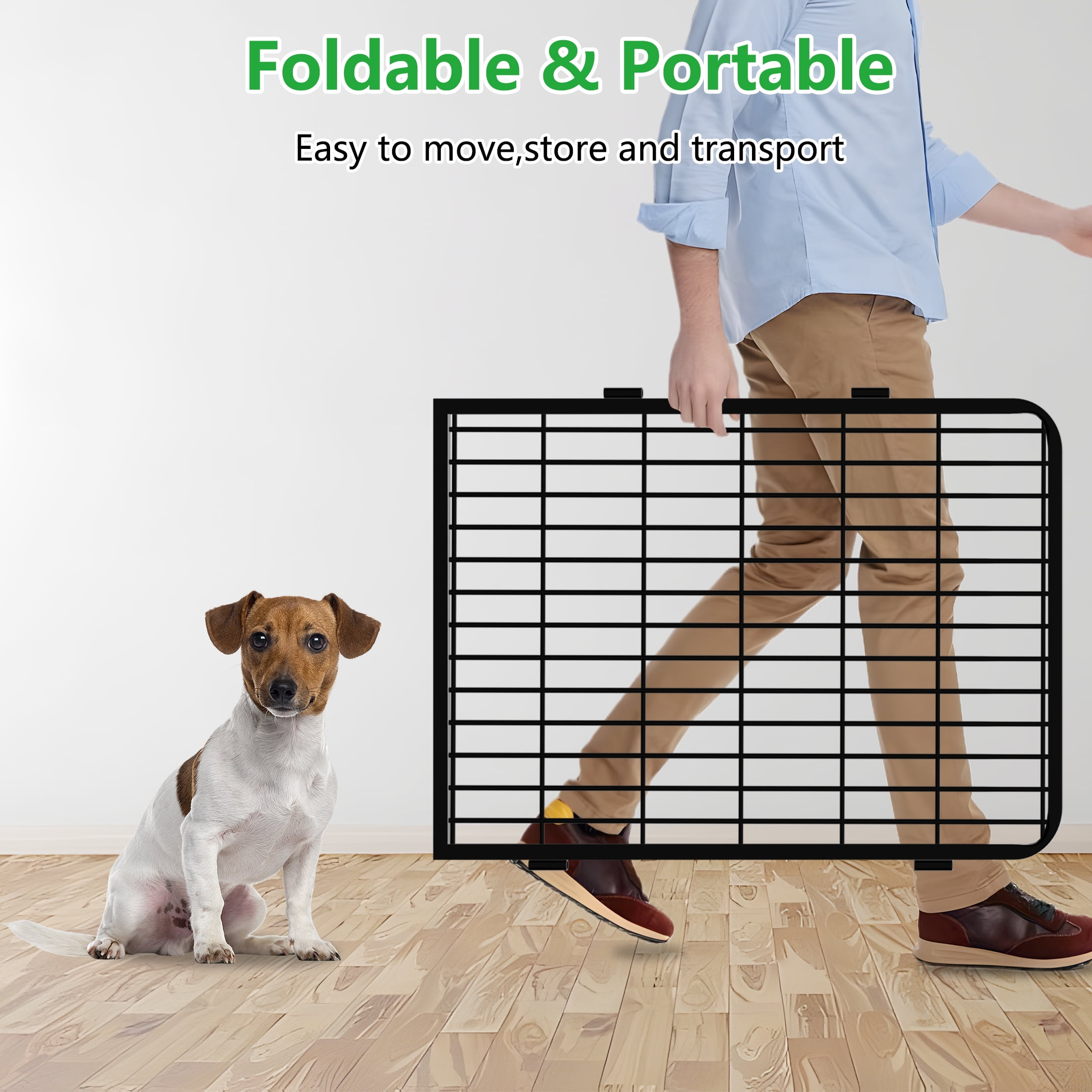 Txh001 Dog Playpen Outdoor, 12 Panels 40inch Metal Dog Fence with Doors for Dogs Pet Puppy Playpen Exercise Pen for RV, Camping, Yard