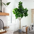 thumbnail image 4 of Nearly Natural 10ft. Artificial Fiddle Leaf Fig Tree, Green, 4 of 6