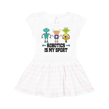 

Inktastic Robotics is my Sport Gift Toddler Girl Dress