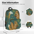thumbnail image 6 of Goofa Knitted Woodland Squirrel Printed Backpack,Laptop Backpack,Durable Anti-Theft Travel Work Backpack,Water-resistant Backpack, 6 of 9