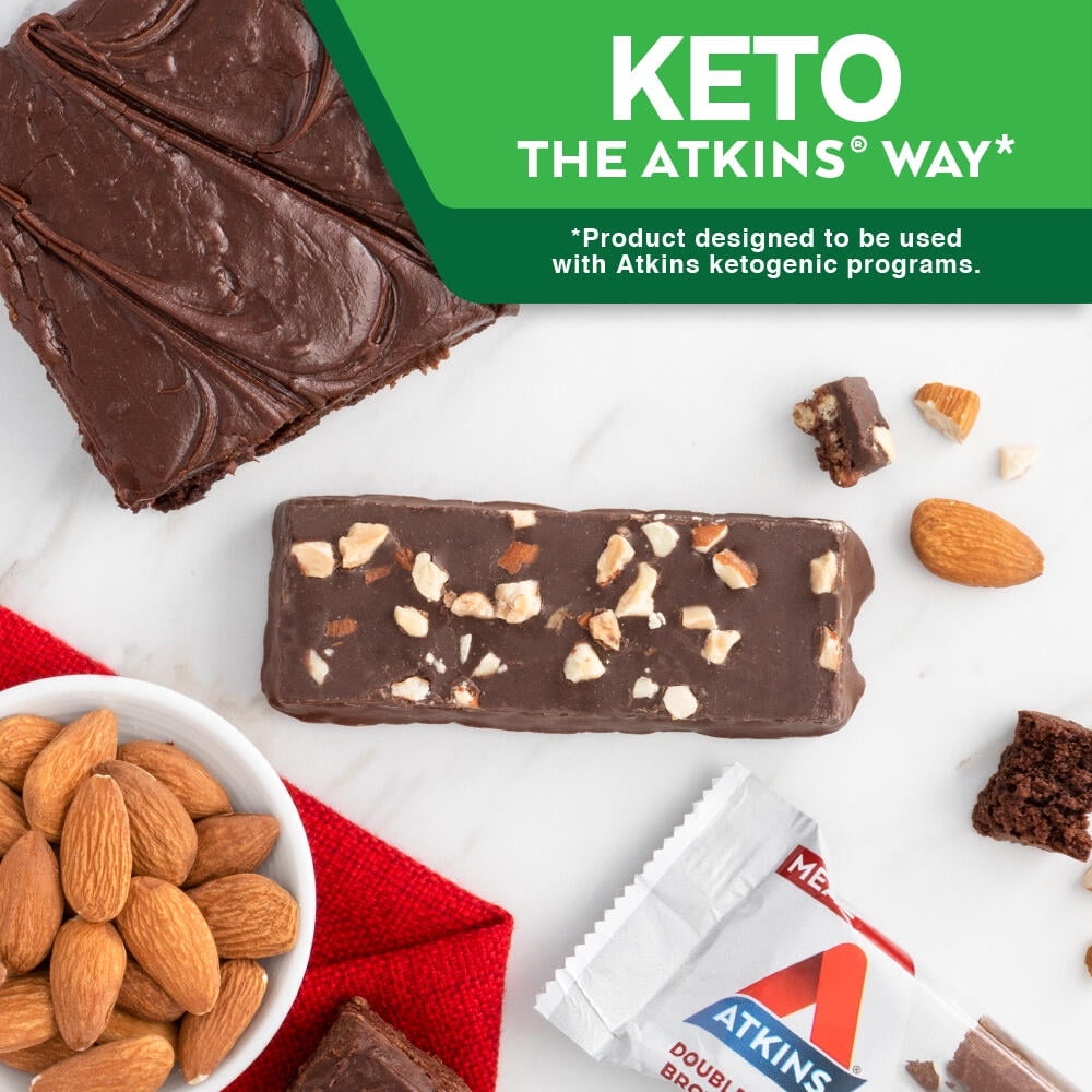 Protein-Rich Meal Bar, Double Fudge Brownie, Keto Friendly, 5 Count