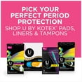 U by Kotex Fitness Panty Liners, Light Absorbency, Long, 64 Ct