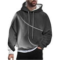thumbnail image 2 of Mens Big & Tall Hoodies Sweatshirts M-4X Plus Size Pullover Long Sleeve Tops with Pocket Casual Basic Loose Comfort Gradient Printed Hoodie, 2 of 6