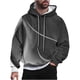 thumbnail image 2 of Sudadera con capucha para hombre, estilo casual, con cuello redondo, estampado, manga larga, blusa de poliéster, 2 of 6