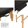thumbnail image 3 of FDW Table de Massage Lit de Massage 84 Pouces de Long Portable 2 Pliages avec Hauteur Réglable pour le Visage, Noir, 3 of 5