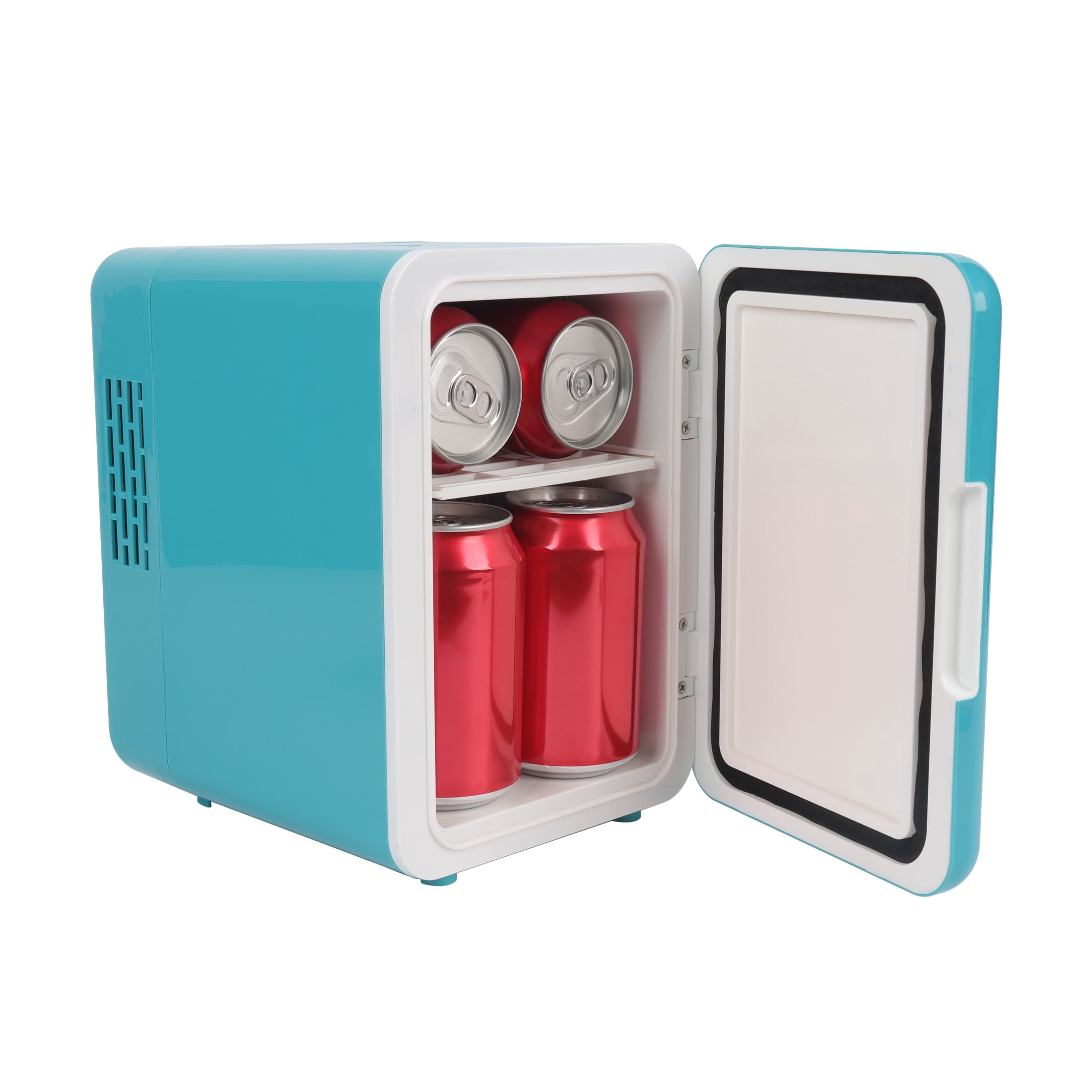 Disney Frozen Mini Fridge 4L 6 Can – Portable Cooler for Drinks, Skincare & Snacks, Kids Bedroom, Elsa & Anna Personal Refrigerator, Blue