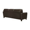 thumbnail image 4 of Bergen 87" Espresso Genuine Leather Square Arm Sofa, 4 of 8