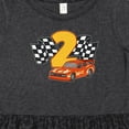 thumbnail image 4 of Inktastic Number Two Race Car Girls Toddler Dress, 4 of 5