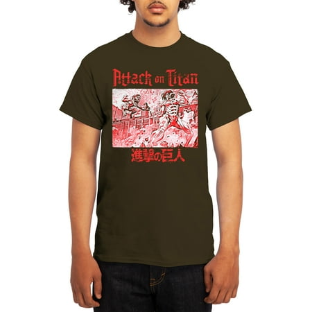 Attack On Titan Men's Short Sleeve Graphic Tee