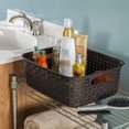 thumbnail image 5 of Sterilite 11 Inch Small Weave Storage Organizer Basket, Espresso (16 Pack), 5 of 7