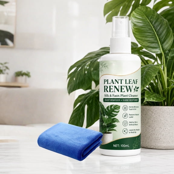 ddioayh Artificial Plants Dust Cleaner 3.38 Oz, Faux Green Leaf Care Spray for Home Plants, Cleaner Care Kit, Plants Maintenance, Plants Dust Cleaner for Indoor