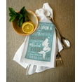 thumbnail image 2 of Pawleys Island, South Carolina, Mermaid Typography (100% Cotton Tea Towel, Decorative Hand Towel, Kitchen and Home), 2 of 3