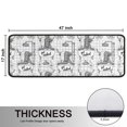 thumbnail image 5 of Kitchen Rugs Sets Of 2,White Highland Cow Bathtub Flower Pattern Anti Fatigue Kitchen Mat Rugs Non Slip Washable,Decorative Kitchen Floor Mats for Kitchen,Sink,Laundry,17"x47"+17"x47", 5 of 5