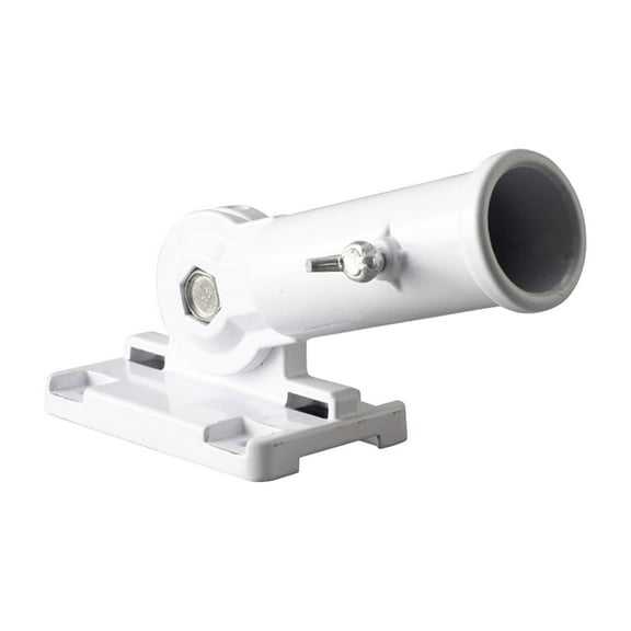 FashionCha Flag Pole Holder Strong Heavy Duty Flag Pole Mount for House Outdoor Outside wall pole white