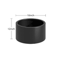 thumbnail image 4 of MAYEERTY 16*12"Outdoor Heavy Duty Metal Round Garden Bed ,Rustproof Planter Box for Vegetables & Flowers, Brown, 4 of 5