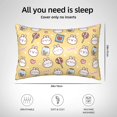 thumbnail image 4 of Bingfone Rabbit And Candy Satin Pillowcase for Hair - Standard Size with Zipper Silky & Soft Pillow Covers,20x30 Inches, 4 of 6
