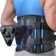 thumbnail image 1 of Faja lumbar CAMRIER para aliviar el dolor lumbar con almohadilla lumbar 3D, 6 unidades con tiras alternativas para hombre y mujer, soporte lumbar de malla suave y transpirable para hernia discal y ciá, 1 of 5