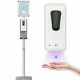 thumbnail image 1 of Gymax Automatic Soap Dispenser Touchless Sanitizing Station w/ Sign Board, 1 of 10