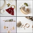 thumbnail image 4 of 90 piezas Anillo de madera natural Mordedor de madera Anillo de madera Círculo Manualidades sin terminar Anillos de madera Accesorios de bricolaje para decoración del hogar, 4 of 5