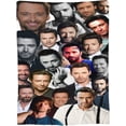 thumbnail image 3 of Blanket Hugh Jackman Soft and Comfortable Wool Fleece Throw Blankets Gift for Home Decoration Sofa Office car Camping Yoga Travel Home Decoration Cozy Plush Beach, 3 of 5