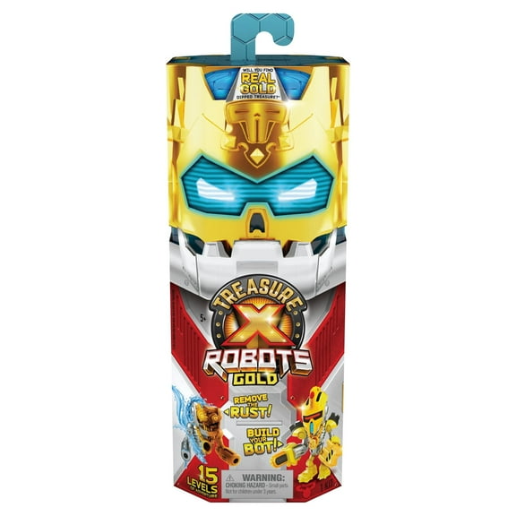 Treasure X Robots Gold 6 Robots To Discover, Ages 5 , Styles May Vary