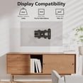 thumbnail image 2 of Soporte de pared para TV WALI Full Motion con brazo de extensión de 15 pulgadas, negro, 2 of 8