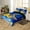 Blue Gold, variant on Erosebridal Ramadan Duvet Cover Full, Western Castle Comforter Cover Full, Bohomian Damask Decor, Reversible 3pcs（No Comforter）