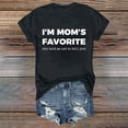 thumbnail image 4 of MEICHEN I'm Mom's Favorite Print Shirt Mother's Day T Shirts for Women Summer Fashion Clothing Tops, 4 of 6