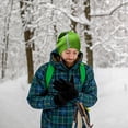 thumbnail image 2 of TFixol Cache-Cou en Molleton d'Hiver Vert Fluorescent pour Sports de Plein Air - Cyclisme, Randonnée, Ski, Planche à Neige - Léger et Chaud, 2 of 6