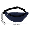 thumbnail image 3 of Unique Bargains 1 Pc Stylish Sports Waist Bag Minimalist Fanny Pack for Sports Navy Blue, 3 of 6