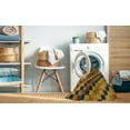 thumbnail image 2 of Ahgly Company Machine Washable Indoor Square Abstract Red Brown Area Rugs, 7' Square, 2 of 7