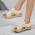 thumbnail image 4 of Vedolay Dressy Sandals Womens Summer Sandals 2023 Casual Ankle Strap Closed Toe Wedge Sandals,Green 7.5, 4 of 5
