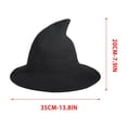 thumbnail image 2 of Halloween Wizard Hat, Cotton Gauze Knitted Witch Hat Adult Pointed Magician Hat for Cosplay, Costume Party, Trick or Treat, Carnival and Dress Up​, 2 of 5