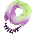 thumbnail image 1 of DPTALR Women Pendant Scarf With Chiffon Rhinestone Jewelry Scarves Gradual coloured, 1 of 1