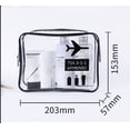 thumbnail image 3 of Neceser transparente - Neceser de avión transparente - Neceser para transportar líquidos - Neceser transparente para hombre y mujer, Negro, 3 of 5